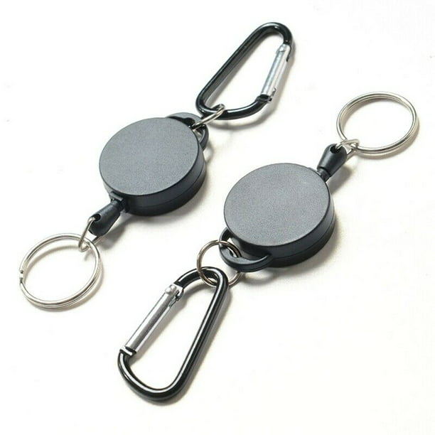 2x Men & Women's Fashion Style Leather Clip Keychain Car Key Rings Chain Holder
